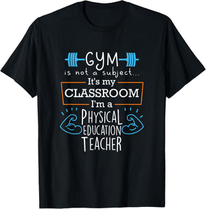 PE Teacher Shirt Women Men Gift Physical Education Phys Ed T-Shirt - T-Shirt | Black