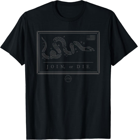 Join Or Die T-Shirt - T-Shirt | Black