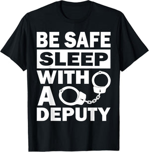 Funny Deputy Sheriff Law Enforcement Police Officer Arrest T-Shirt - T-Shirt | Black