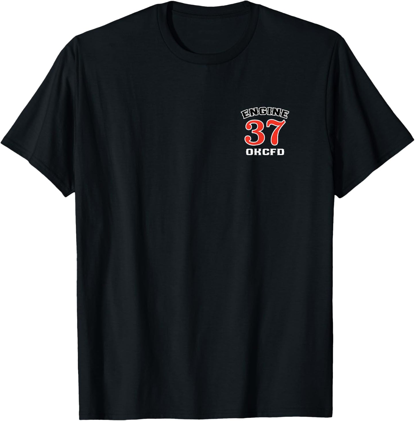 Oklahoma City Fire Dept Engine 37 T-Shirt - T-Shirt | Black