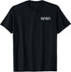 NASA Left Chest Simple Logo T-Shirt - T-Shirt | Black