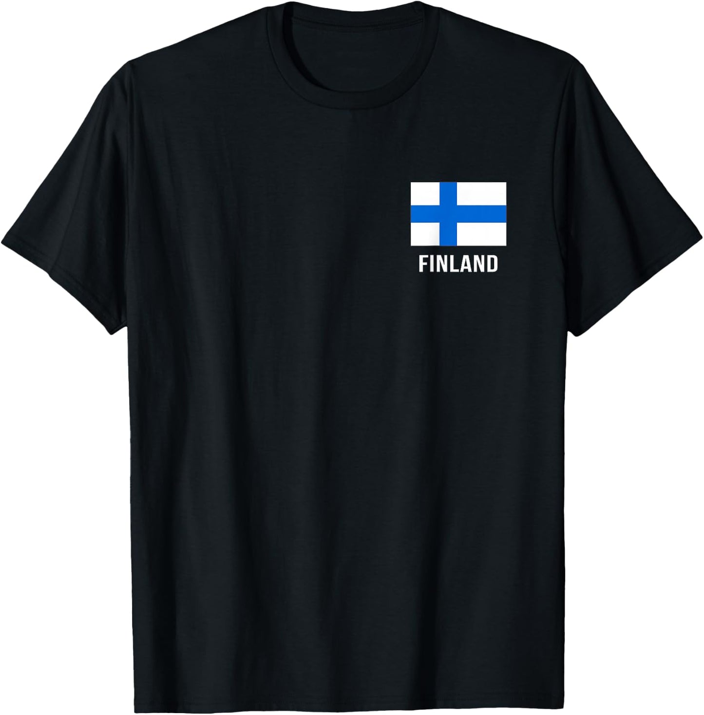 Finland Flag Shirt | Finnish T-Shirt - T-Shirt | Black