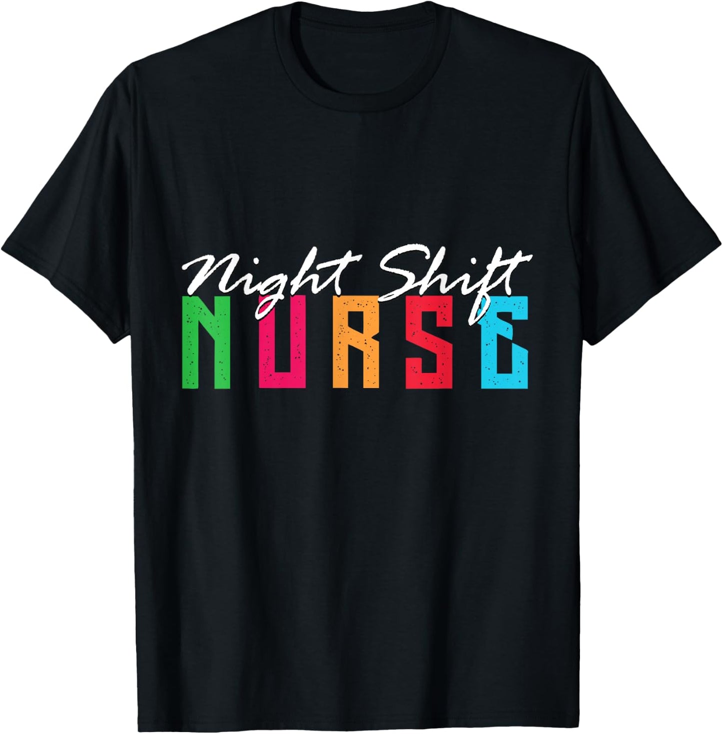 Funny Night Shifters Nurse Team 3rd Shift Work Midnight Crew T-Shirt - T-Shirt | Black