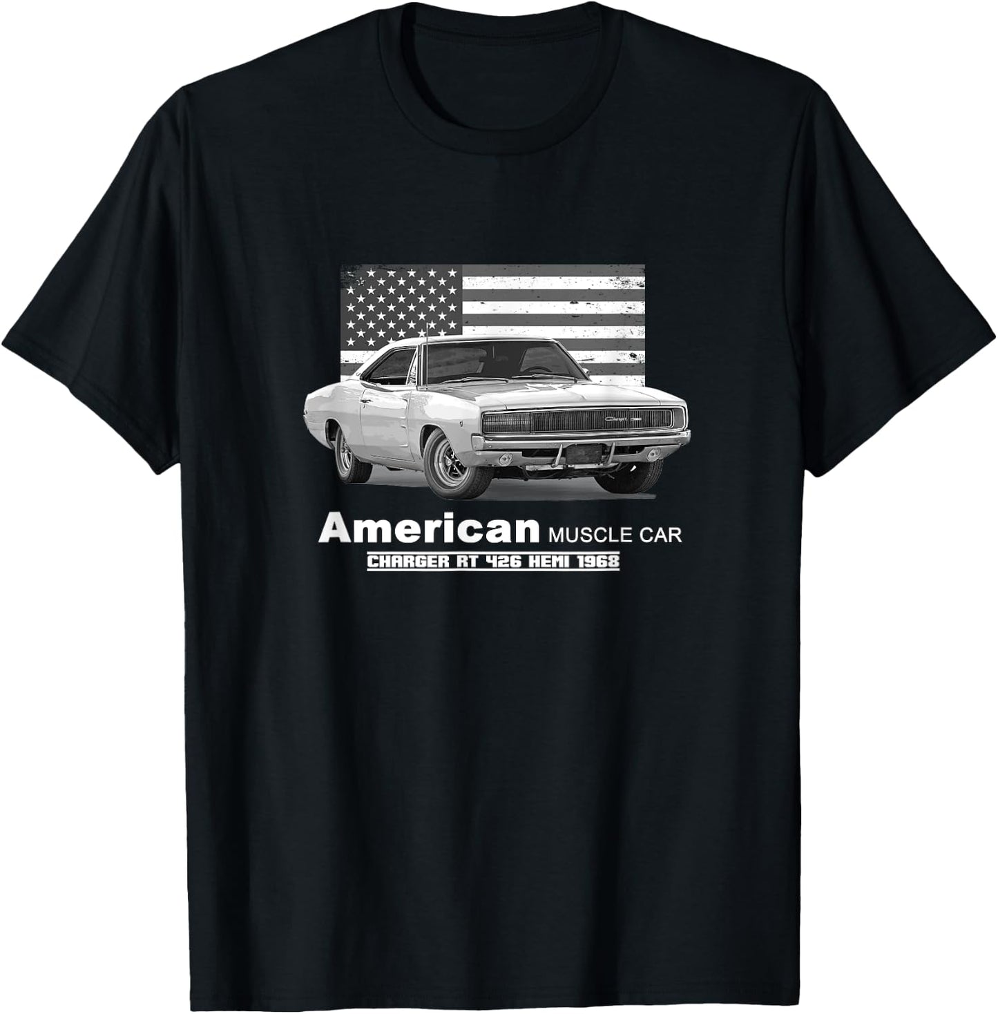 Charger RT 426 Hemi American Muscle Car 60s 70s T-Shirt - T-Shirt | Black