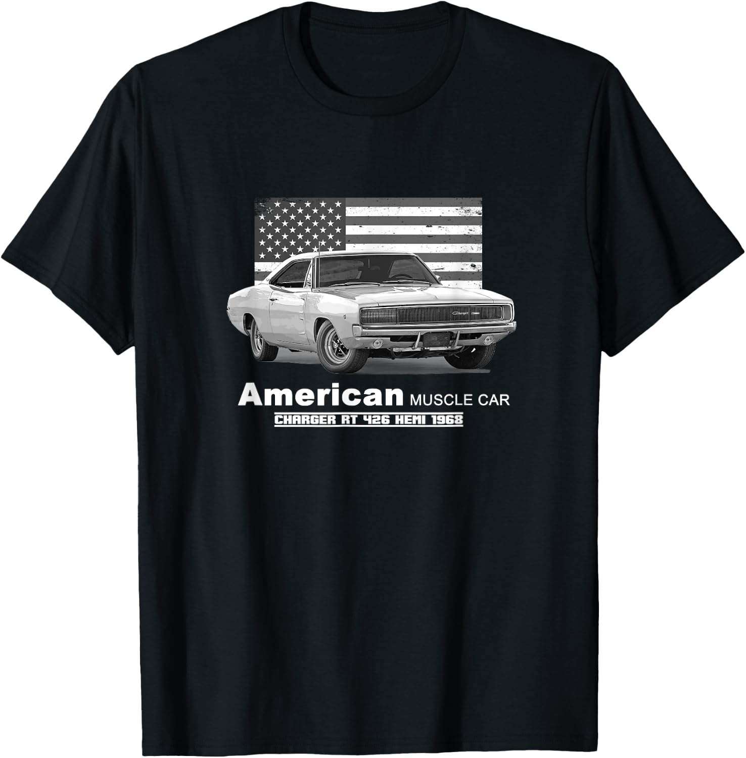 Charger RT 426 Hemi American Muscle Car 60s 70s T-Shirt - T-Shirt | Black