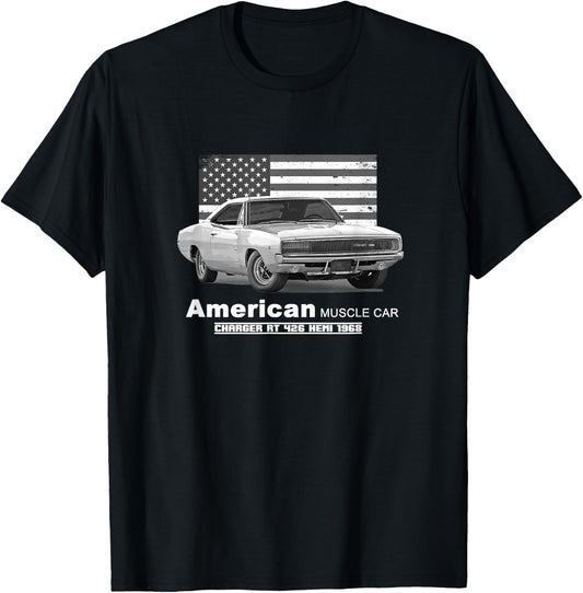 Charger RT 426 Hemi American Muscle Car 60s 70s T-Shirt - T-Shirt | Black