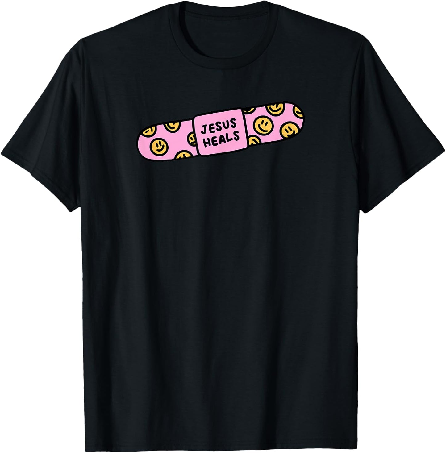 Jesus heal Funny Christian Faith Healer Healing T-Shirt - T-Shirt | Black