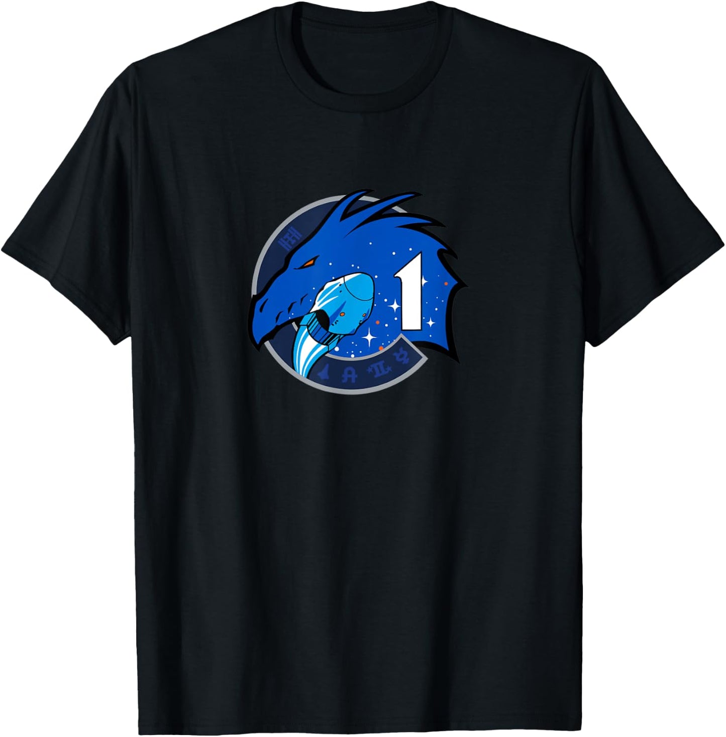 NASA Space Crew Dragon Spacecraft Crew-1 T-Shirt - T-Shirt | Black