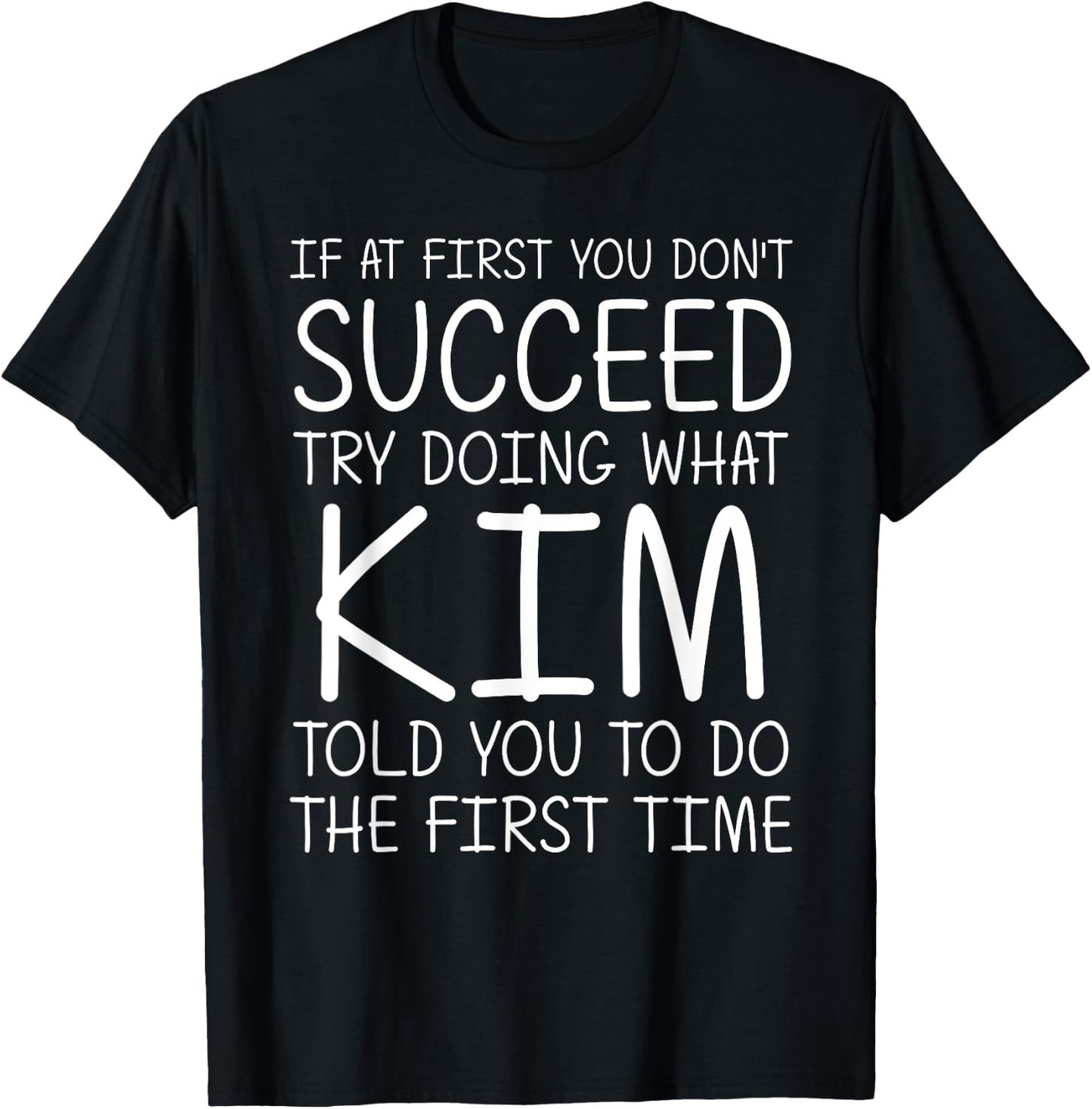 KIM Gift Name Personalized Birthday Funny Christmas Joke T-Shirt - T-Shirt | Black