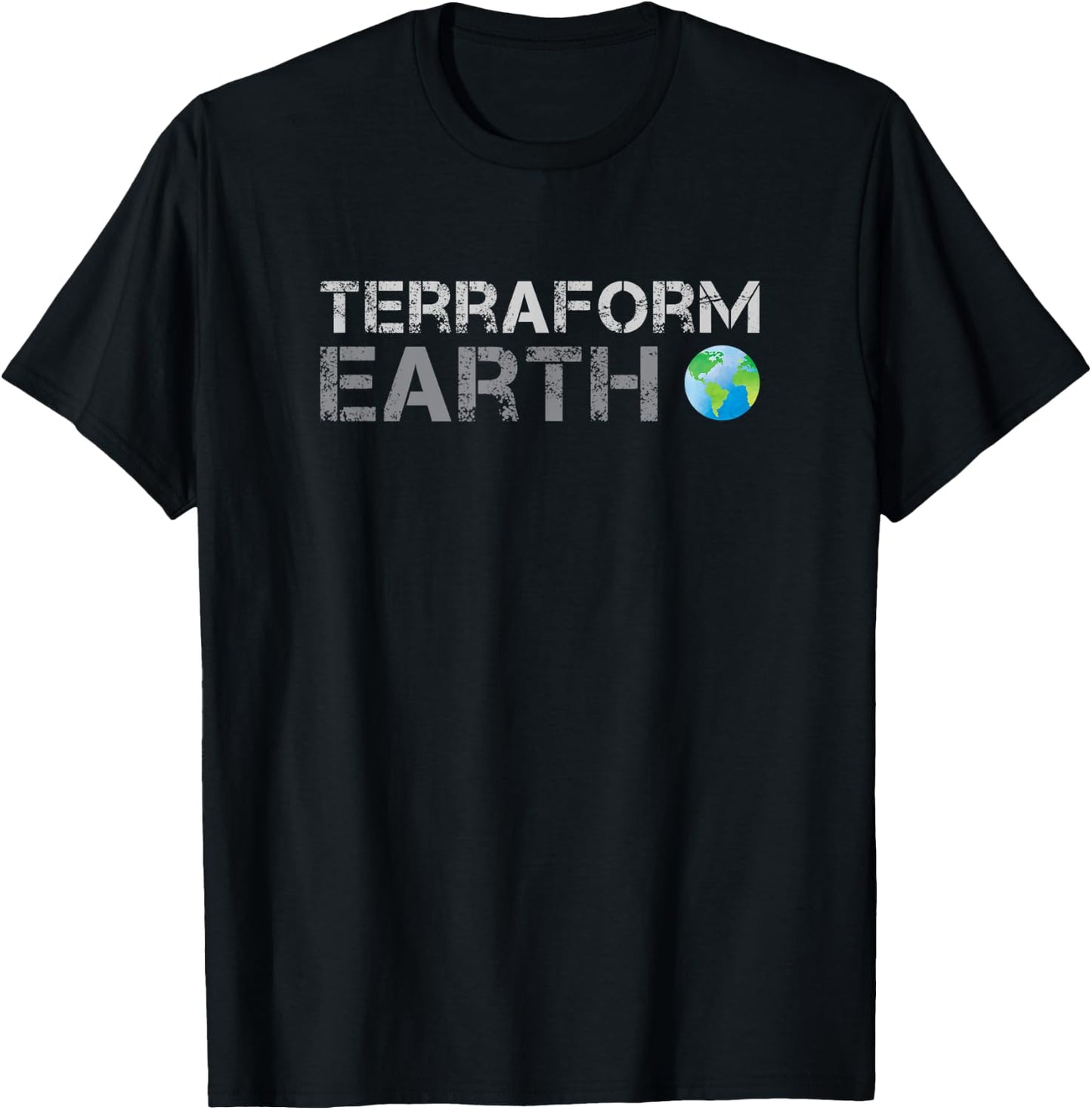 Terraform Earth T-Shirt - T-Shirt | Black