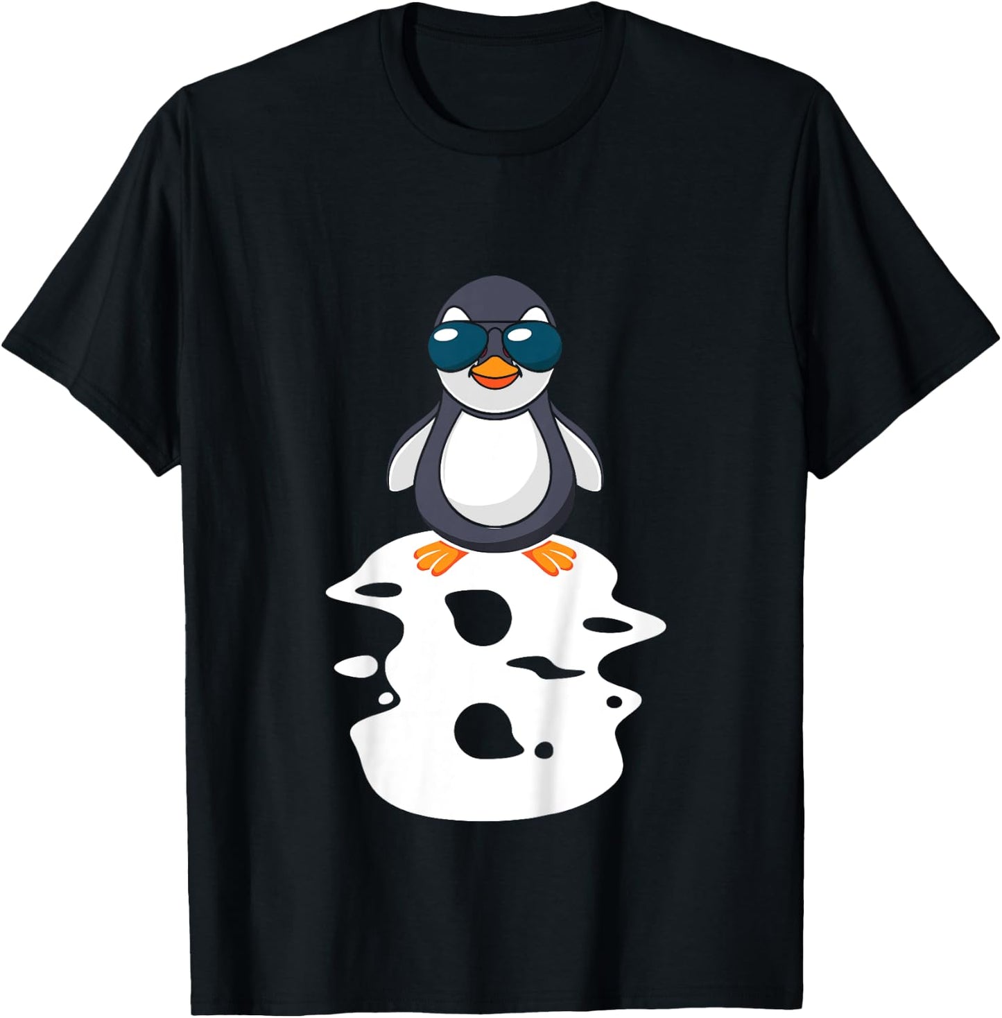 I Am Already 8 Years Old Penguin 8th Birthday T-Shirt - T-Shirt | Black