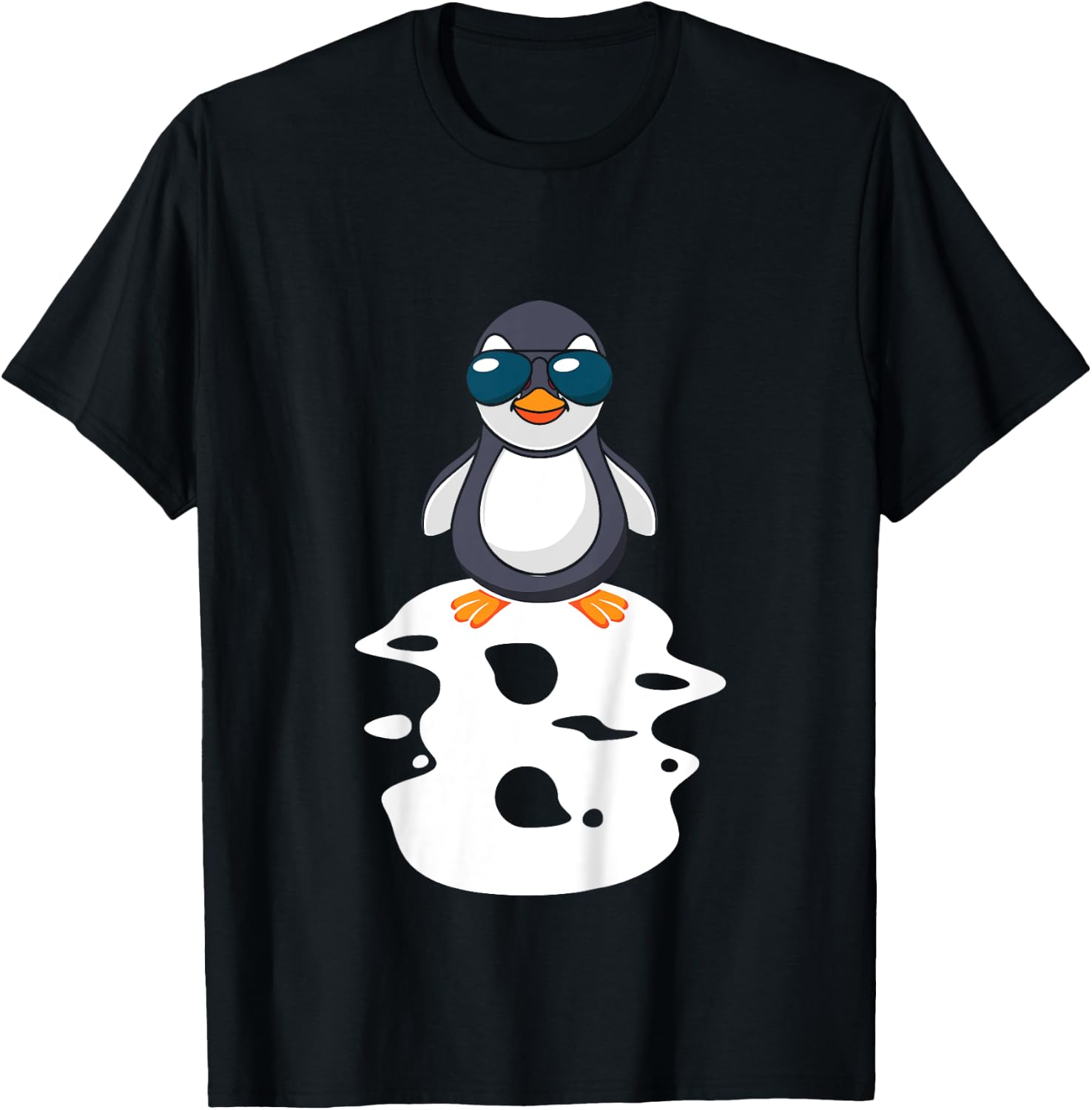 I Am Already 8 Years Old Penguin 8th Birthday T-Shirt - T-Shirt | Black