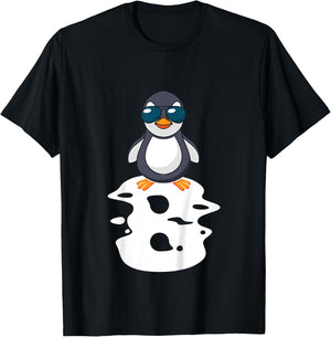 I Am Already 8 Years Old Penguin 8th Birthday T-Shirt - T-Shirt | Black