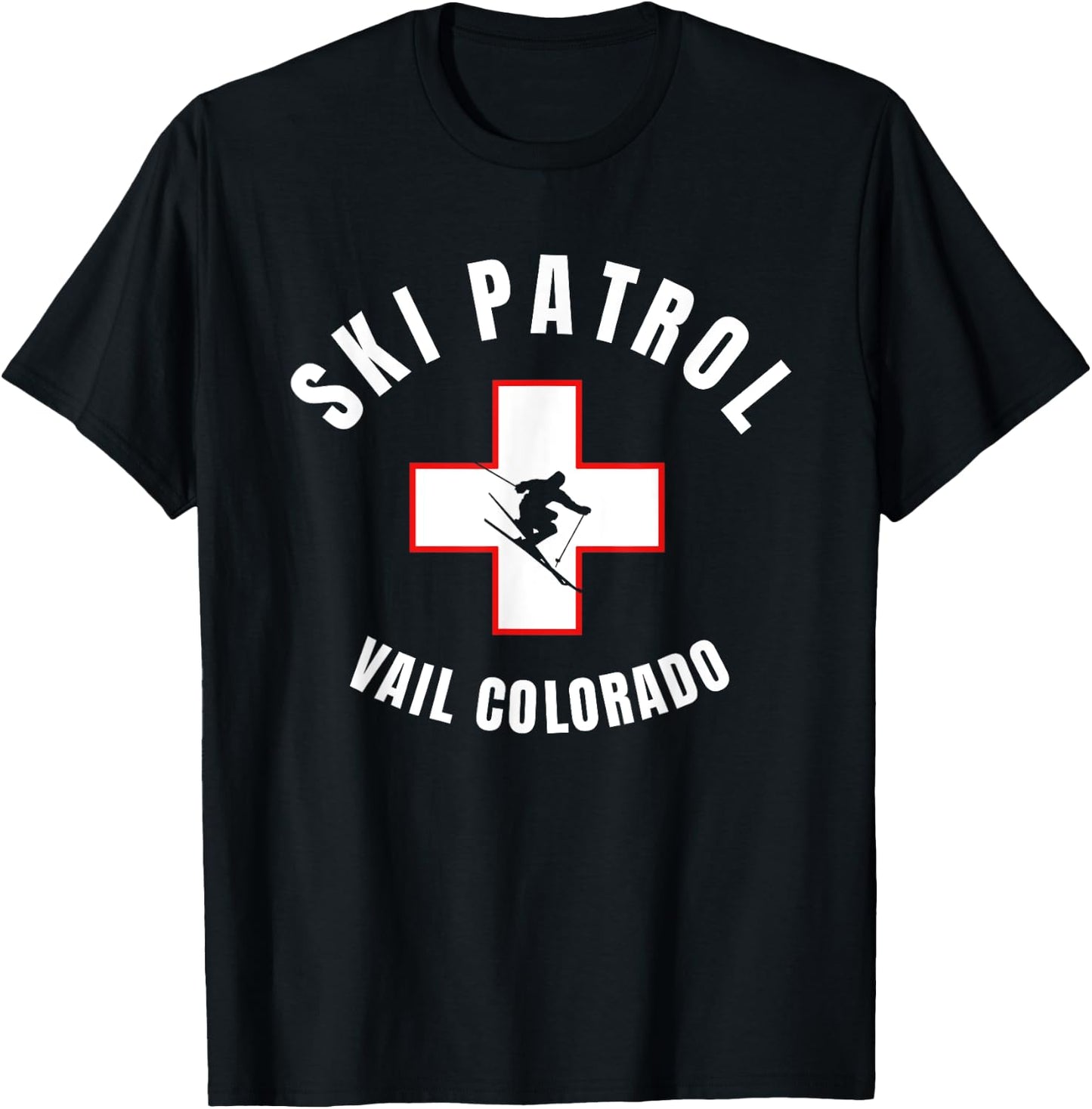 Vail Colorado Ski Patrol T-Shirt - T-Shirt | Black