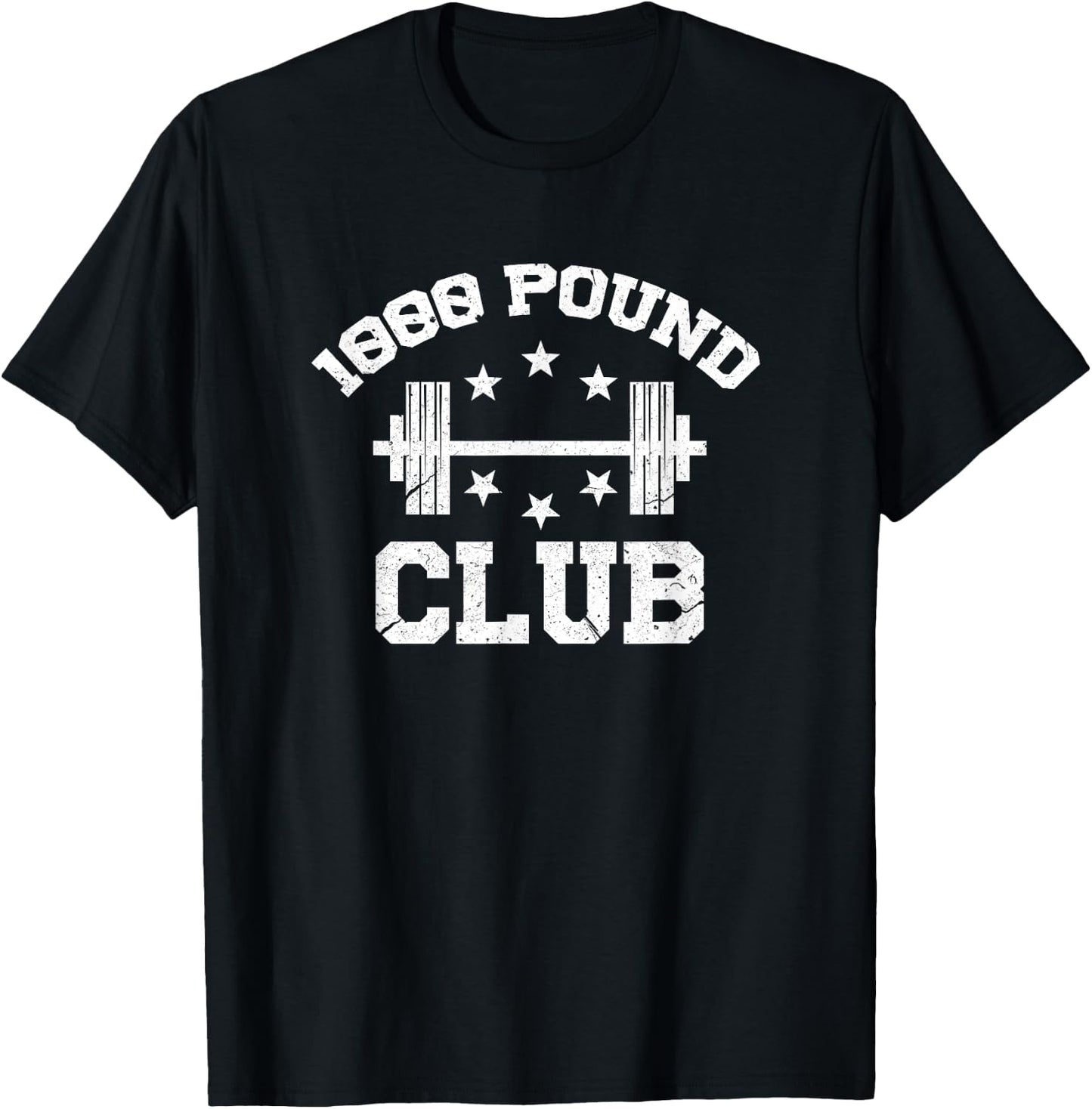 1000 Pound Club Funny Bodybuilding Gym Workout T-Shirt - T-Shirt | Black