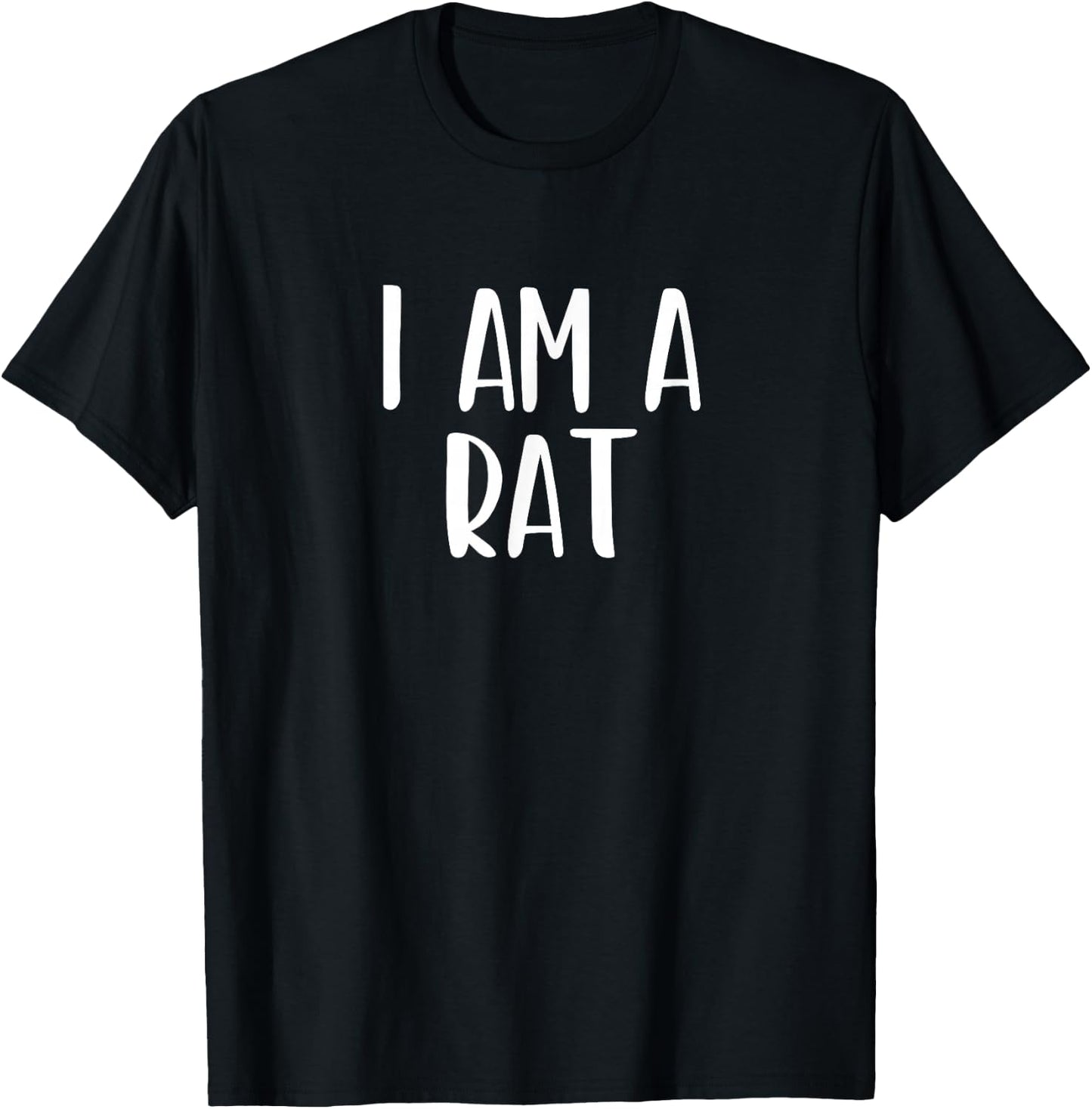 I Am A Rat Halloween I'm Simple Costume Lazy T-Shirt - T-Shirt | Black
