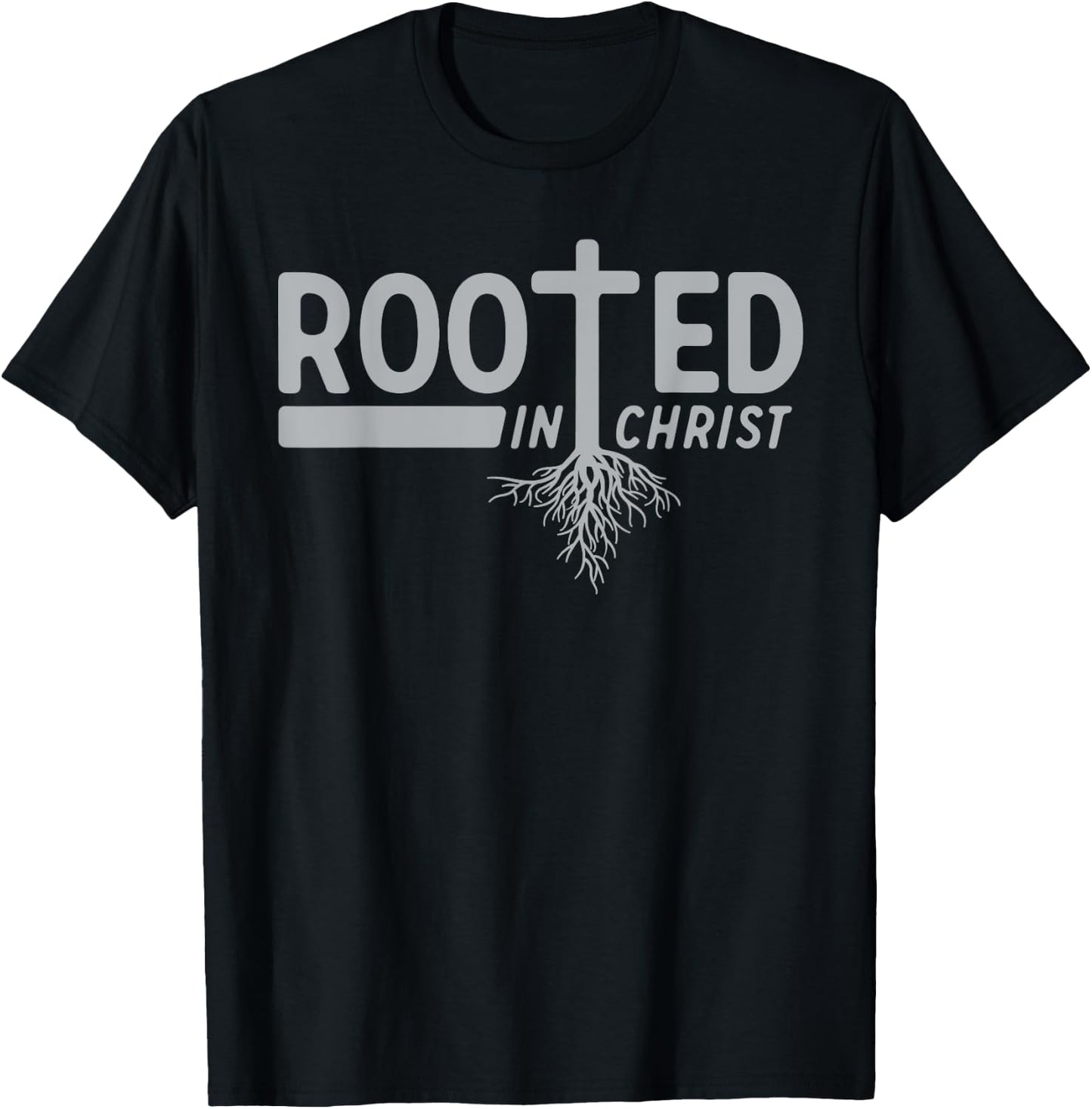 Rooted In Christ T-Shirt - T-Shirt | Black