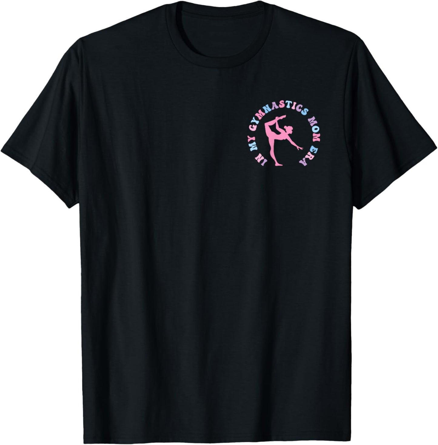 In My Gymnastics Mom Era Funny Pocket Print Mother's Day T-Shirt - T-Shirt | Black
