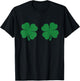 Shamrock Boobs 4 Leaf Clover Saint Patrick's Paddys Day T-Shirt - T-Shirt | Black