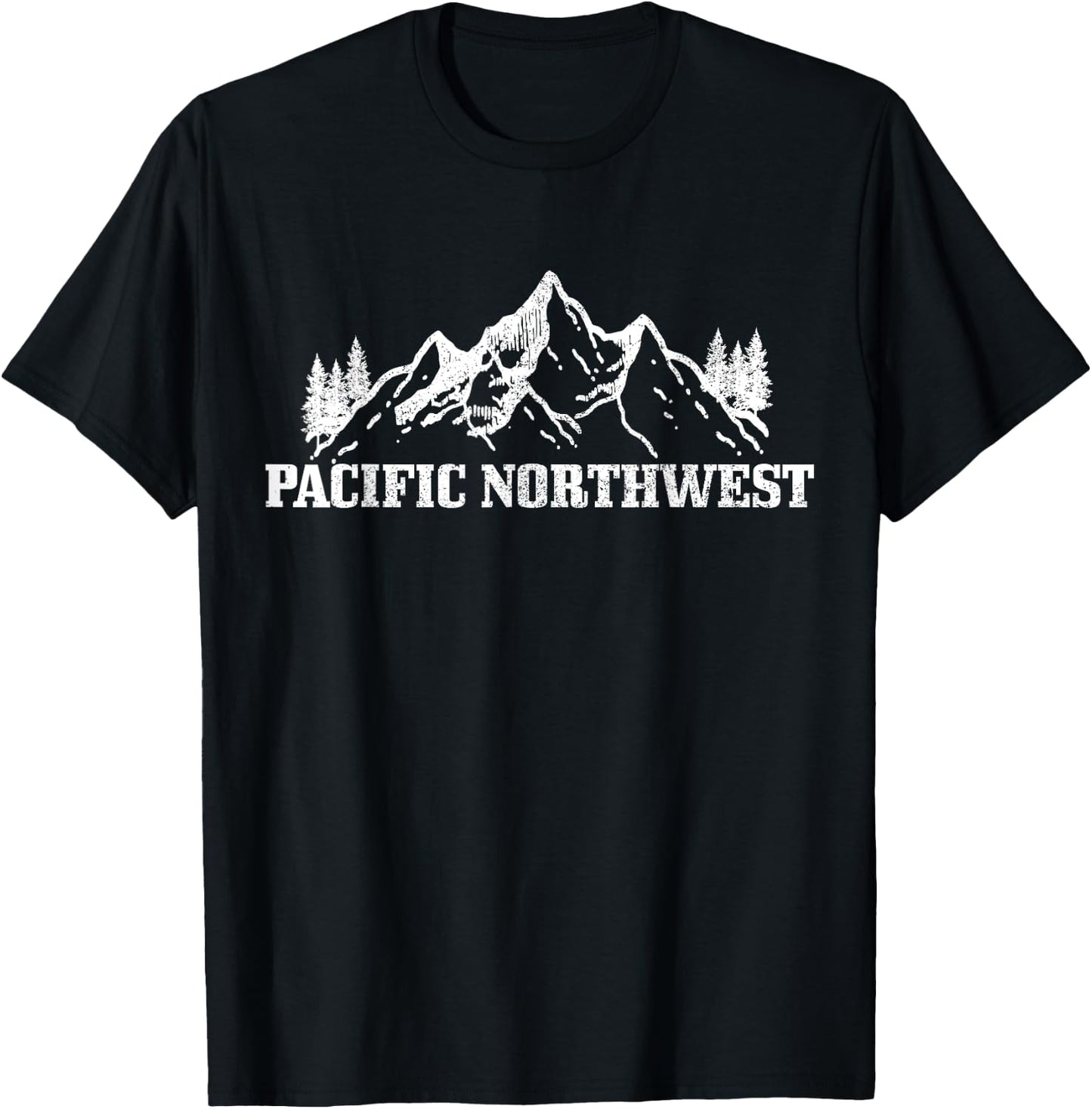 Pacific Northwest PNW Oregon Washington USA America Souvenir T-Shirt - T-Shirt | Black