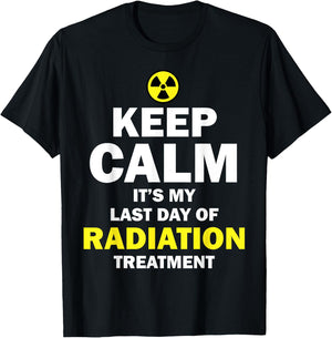 Funny Radiation Therapy Gift Last Day Of Radiation Treatment T-Shirt - T-Shirt | Black