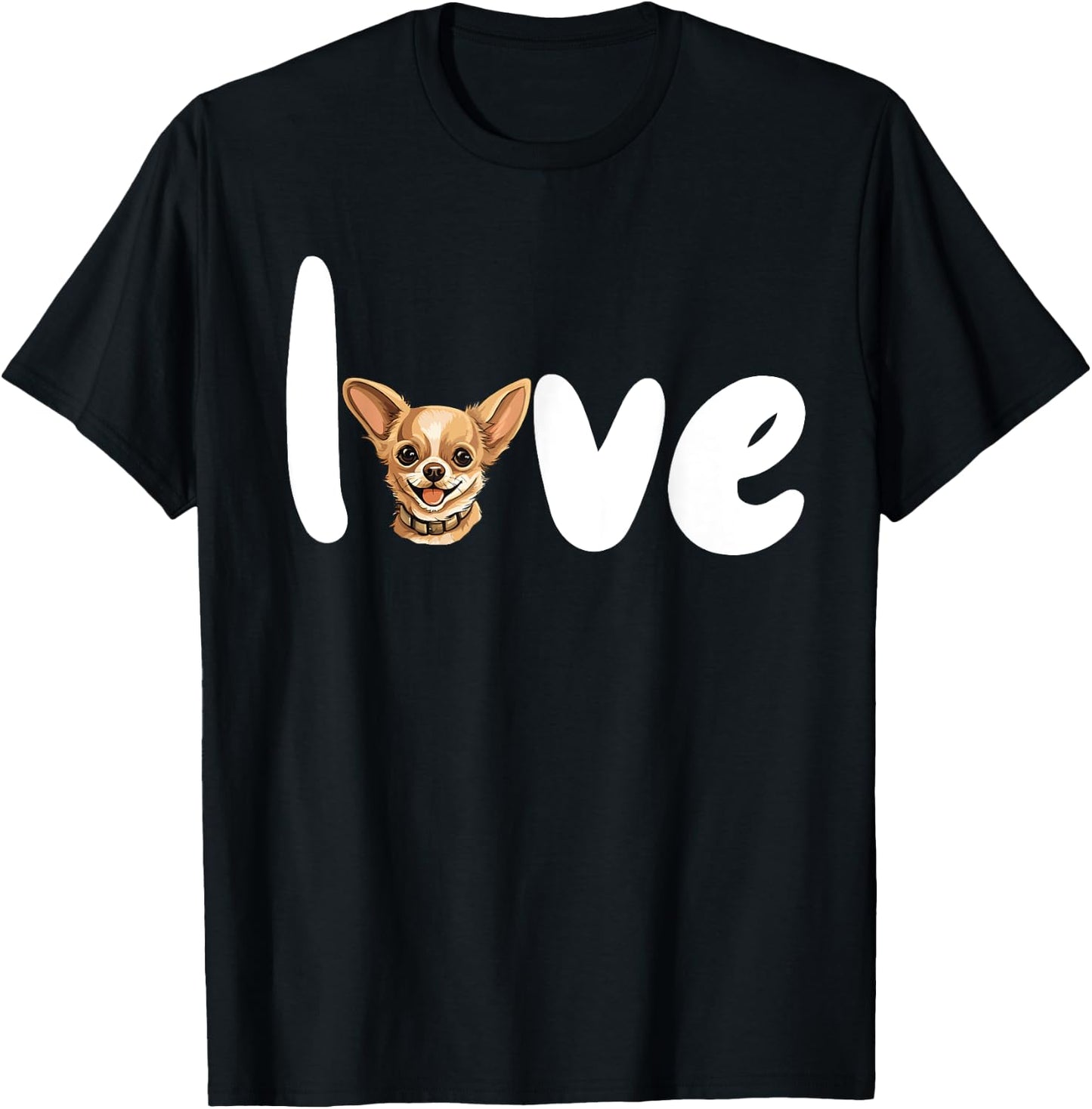 CHIHUAHUA DOG LOVE for valentine's day T-Shirt - T-Shirt | Black