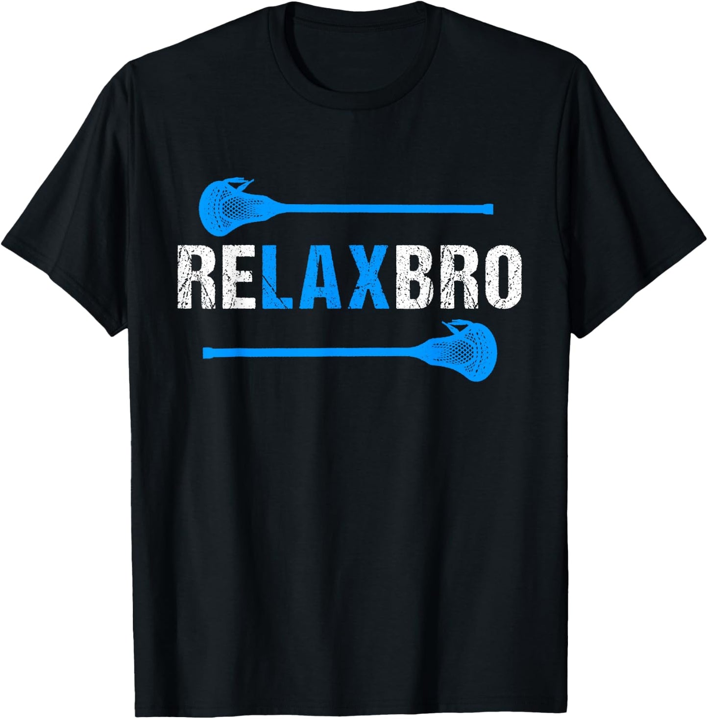Cool LAX Lacrosse Shirt for Boy Men T-Shirt - T-Shirt | Black