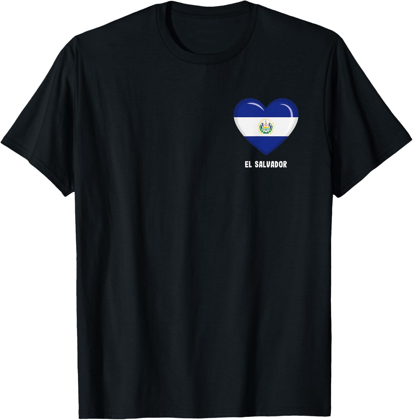 El Salvador Flag Shirt | Salvadoran T-Shirt - T-Shirt | Black
