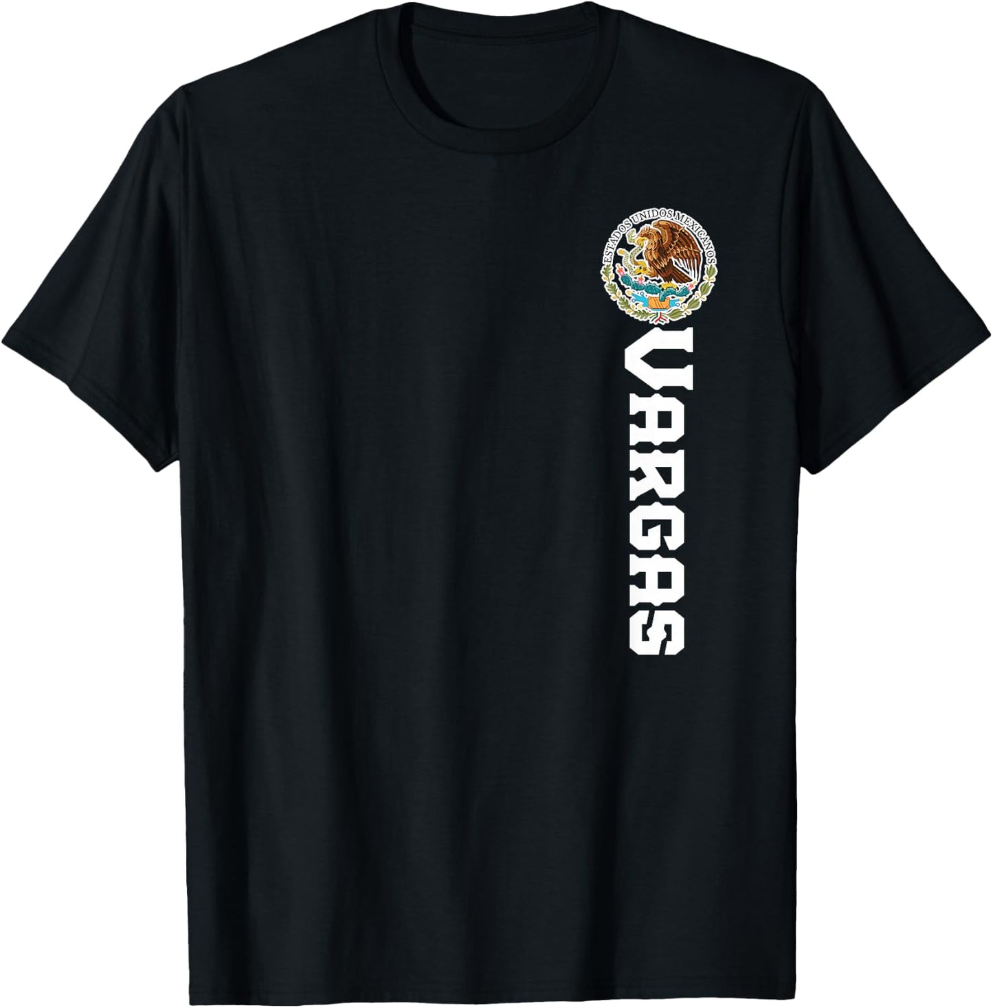 Vargas Last Name, Mexican Shirt , Women, And Kids T-Shirt - T-Shirt | Black