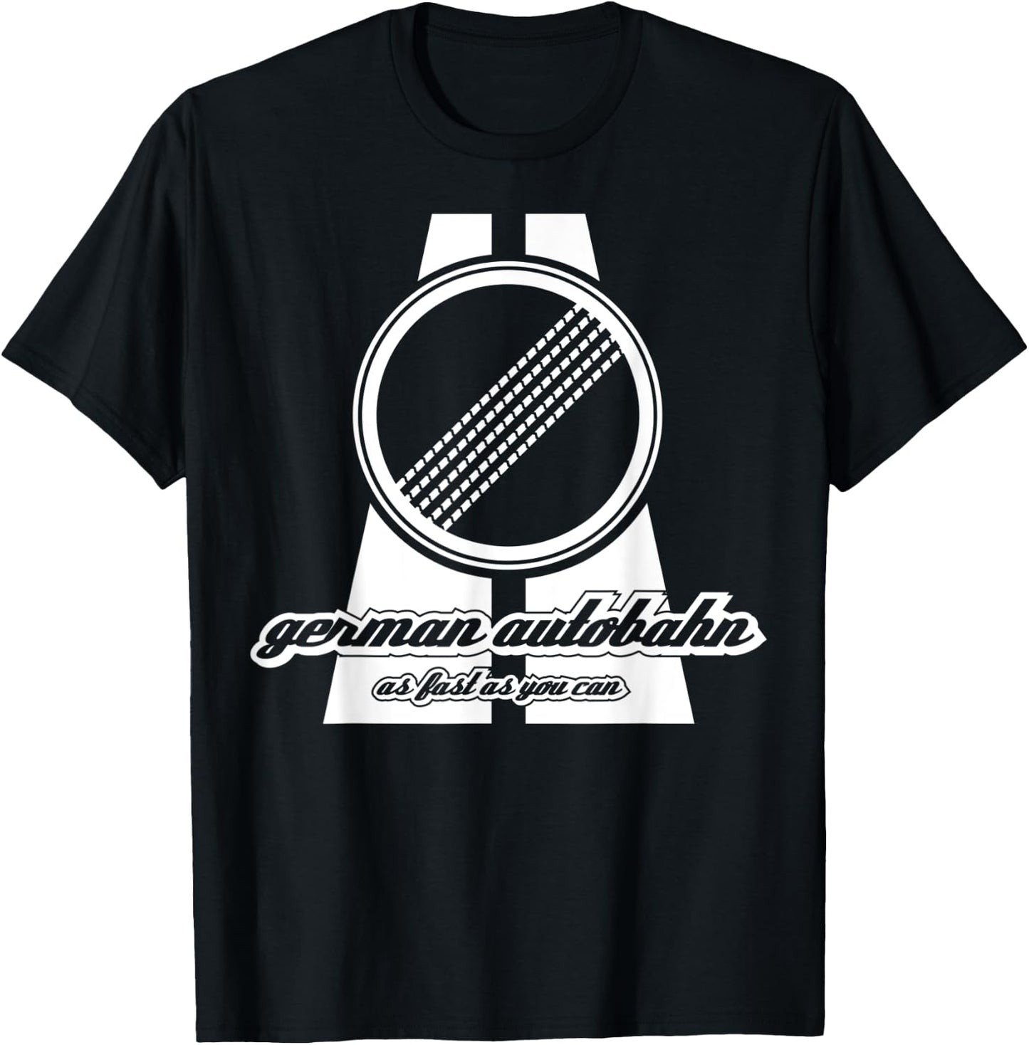 German Autobahn Design "Autobahn" T-Shirt - T-Shirt | Black