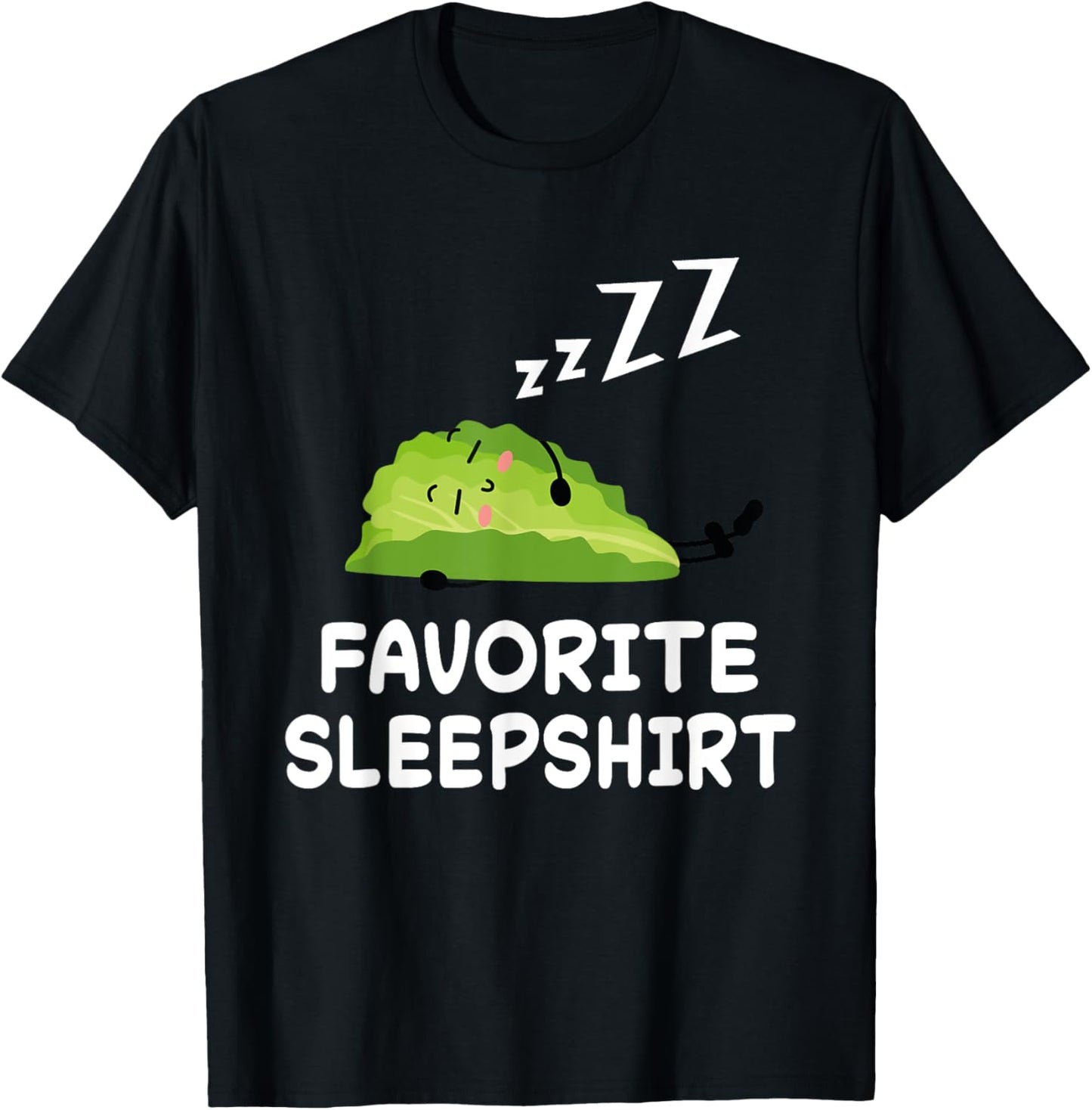 Salad Salads Nap Sleeping Sleep Pajama Nightgown T-Shirt - T-Shirt | Black