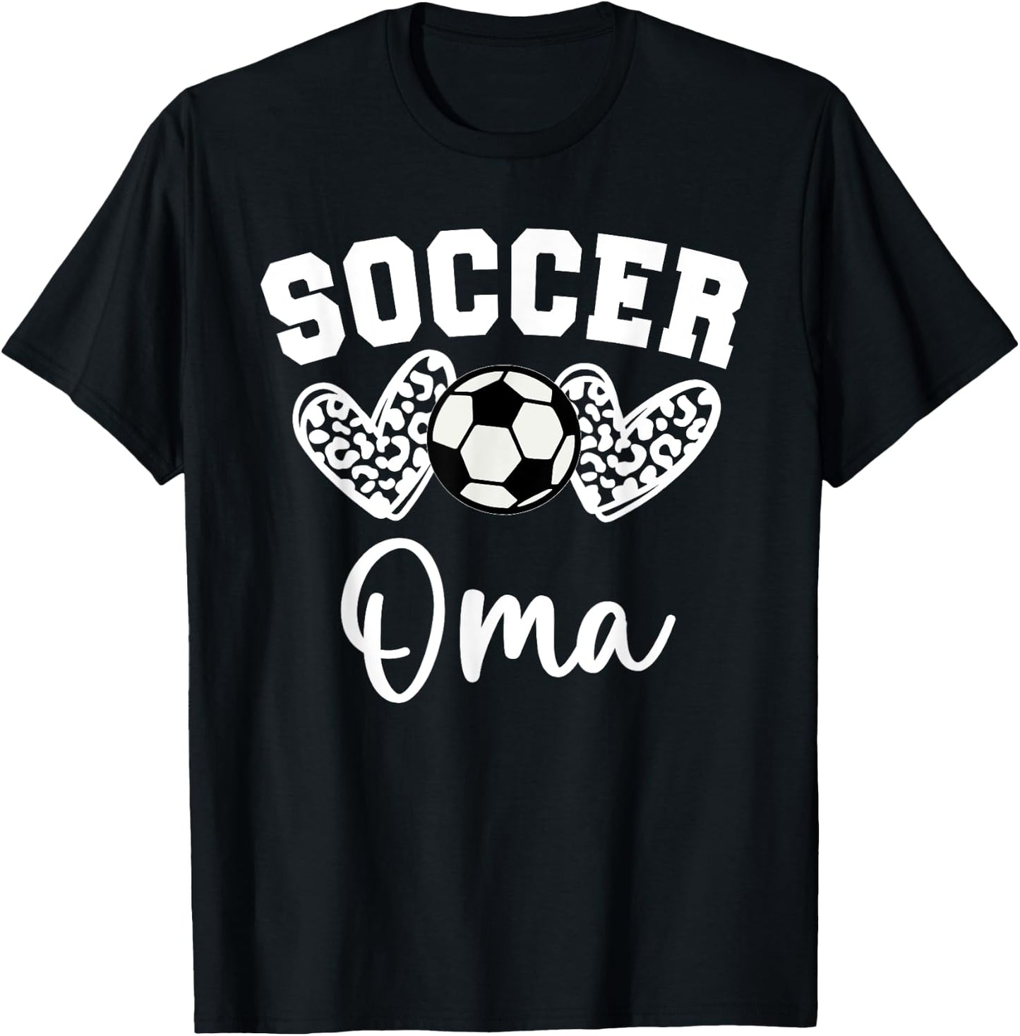 Soccer Oma Matching Family Soccer T-Shirt - T-Shirt | Black
