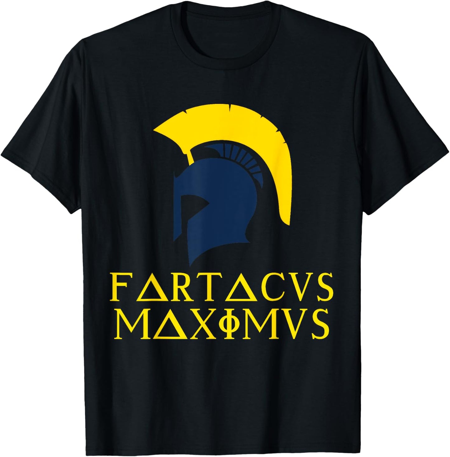 Fartacus Shirt Maximus Farting Spartan Warrior Cool T-Shirt - T-Shirt | Black