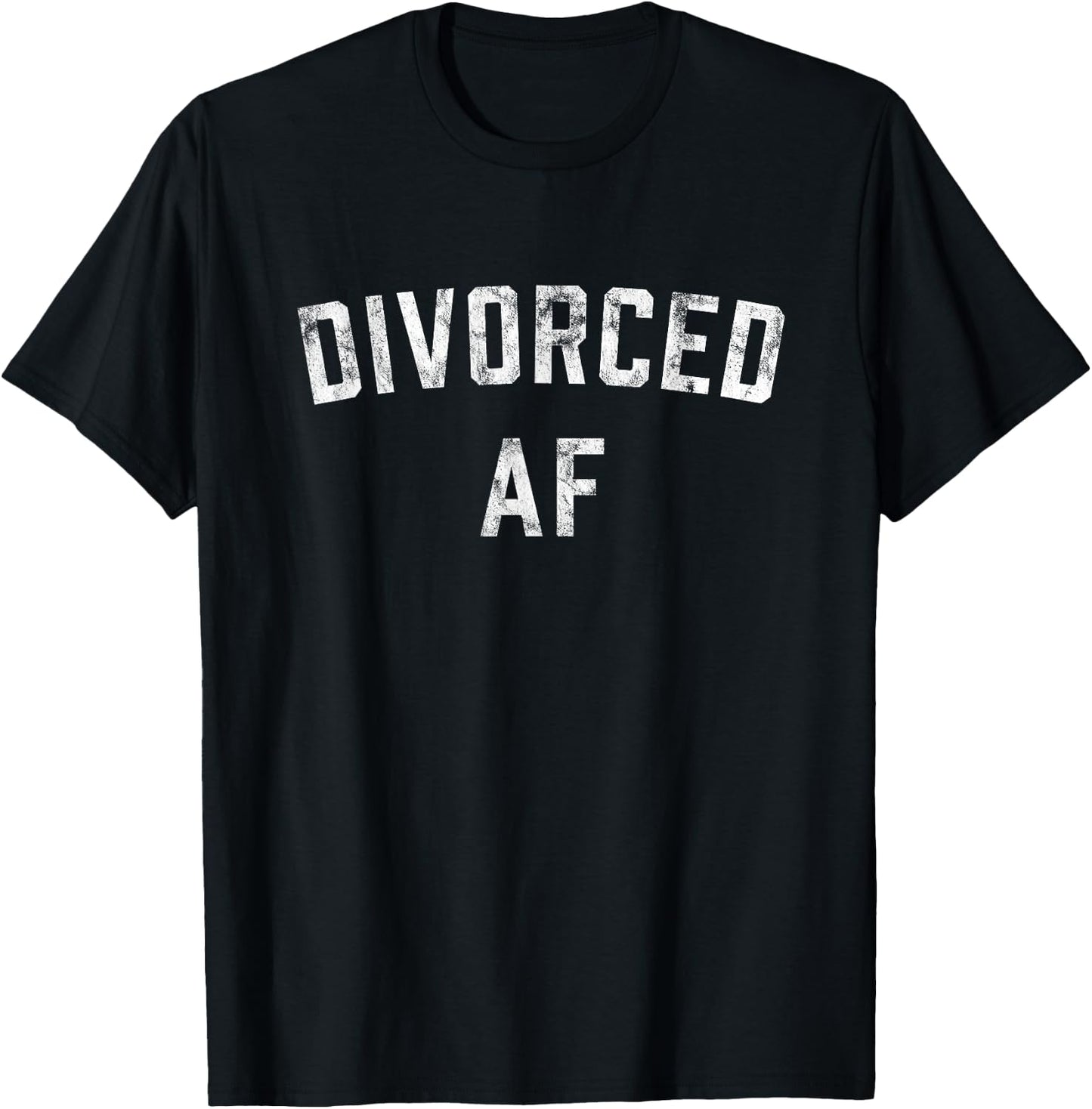 Divorced AF funny divorcement T-Shirt - T-Shirt | Black