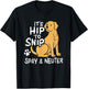 It's Hip To Snip | Spay & Neuter Awareness | Animal Rescue T-Shirt - T-Shirt | Black