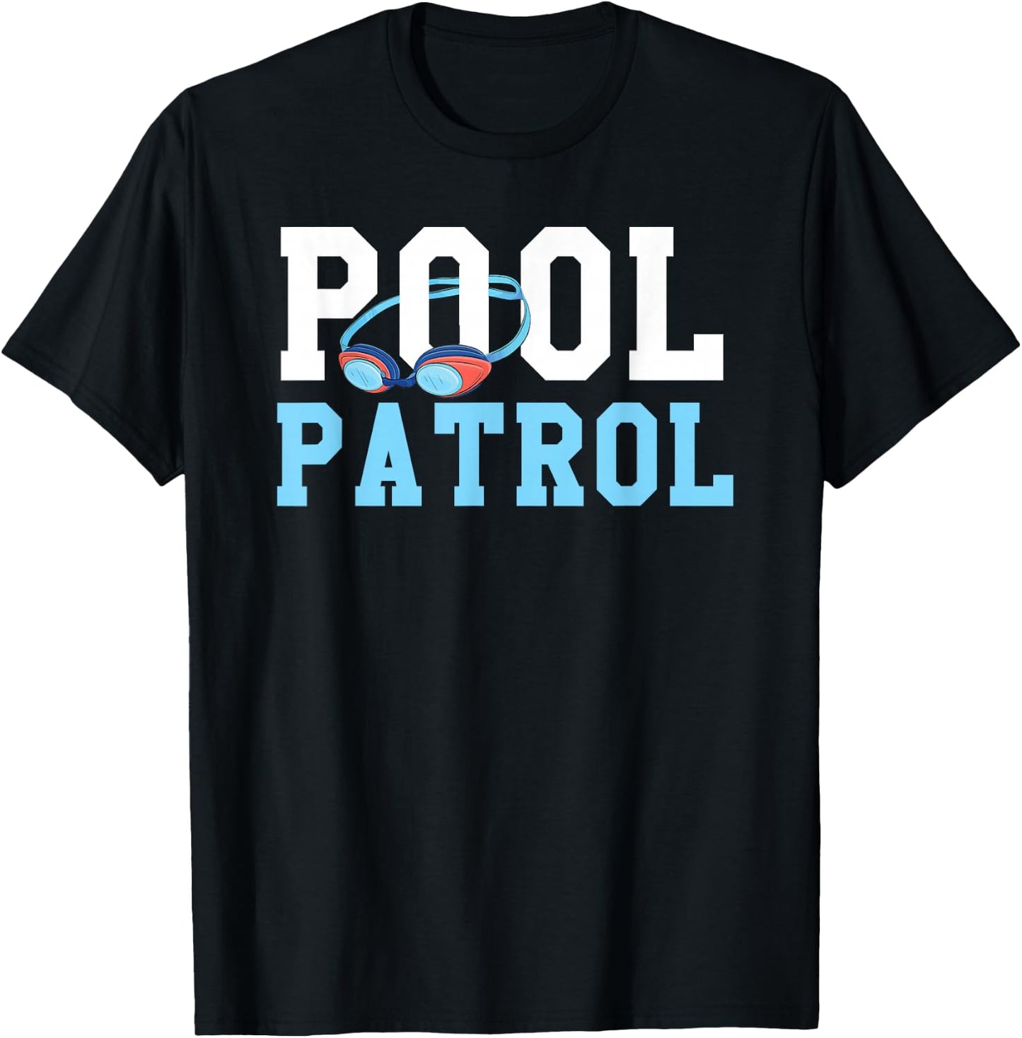 Swimming Swimmer Swim Pool Patrol Coach Dad T-Shirt - T-Shirt | Black