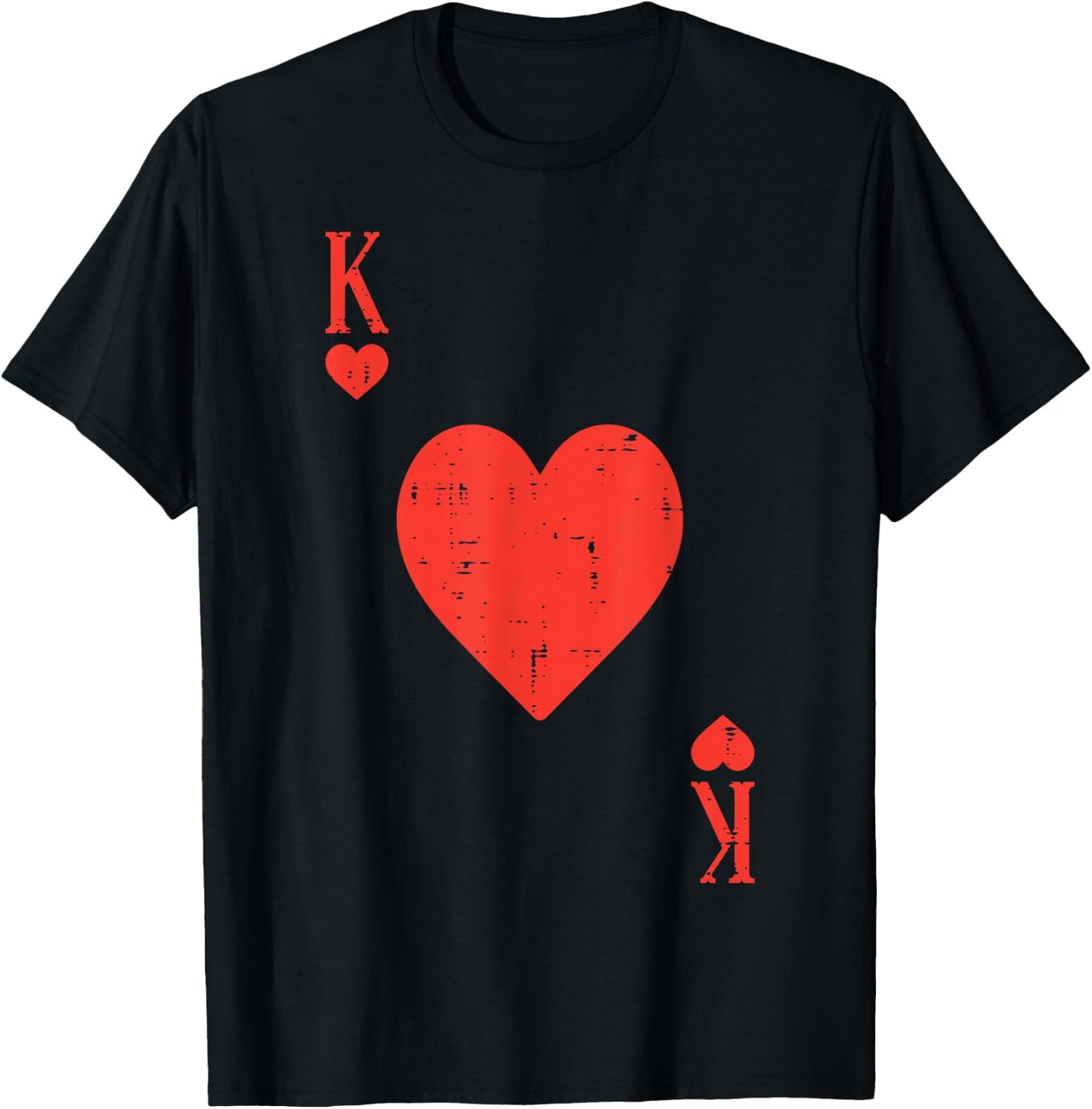 Valentines Day King Hearts Matching Boys Kids Toddler Men T-Shirt - T-Shirt | Black