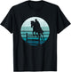 Equestrian Horse Show Jumping Retro T-Shirt - T-Shirt | Black