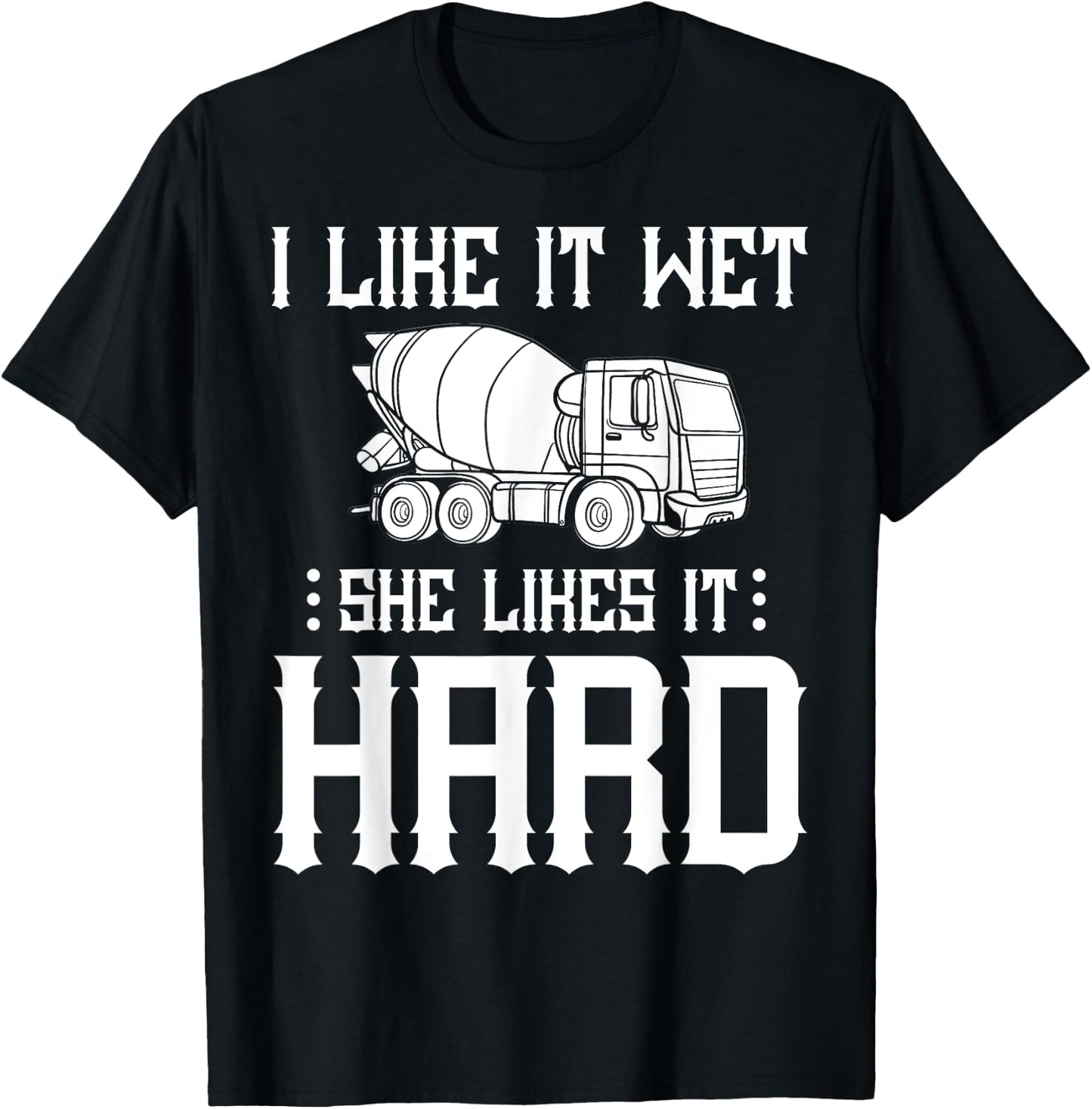 Concrete Finisher Worker Gift Cement Mixer Truck Driver T-Shirt - T-Shirt | Black