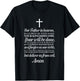 The Lord's Prayer Our Father Cross Prayer God Christian T-Shirt - T-Shirt | Black