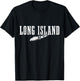 Long Island New York NY Vintage USA America Souvenir T-Shirt - T-Shirt | Black