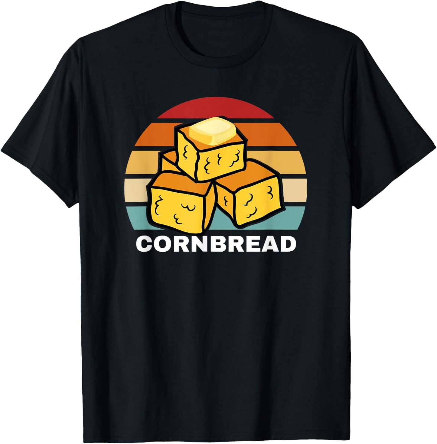 Cornbread Corn Bread Baking Thanksgiving Redneck South USA T-Shirt - T-Shirt | Black