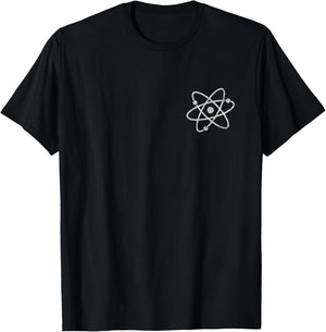 Atomic Symbol Atom Electrons Proton Nucleus T-Shirt - T-Shirt | Black