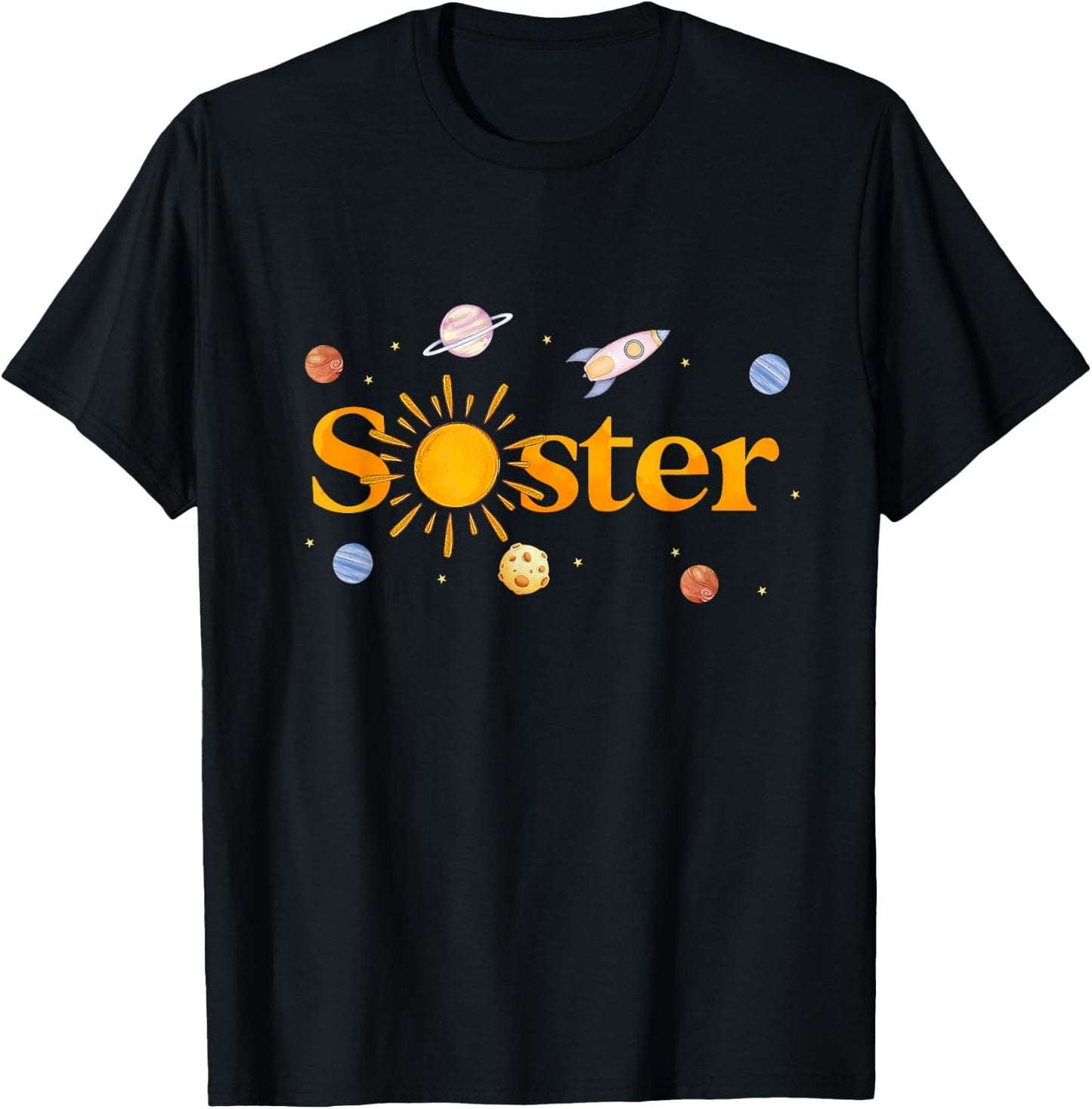 Sister of The Birthday First Trip Around The Sun Bday Boy T-Shirt - T-Shirt | Black