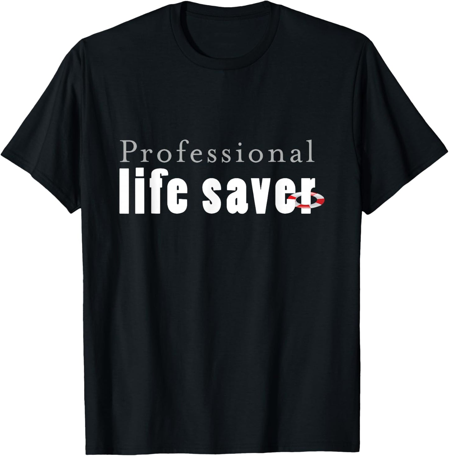 Professional Life Saver Aquatic Water Safety Staff T-Shirt - T-Shirt | Black