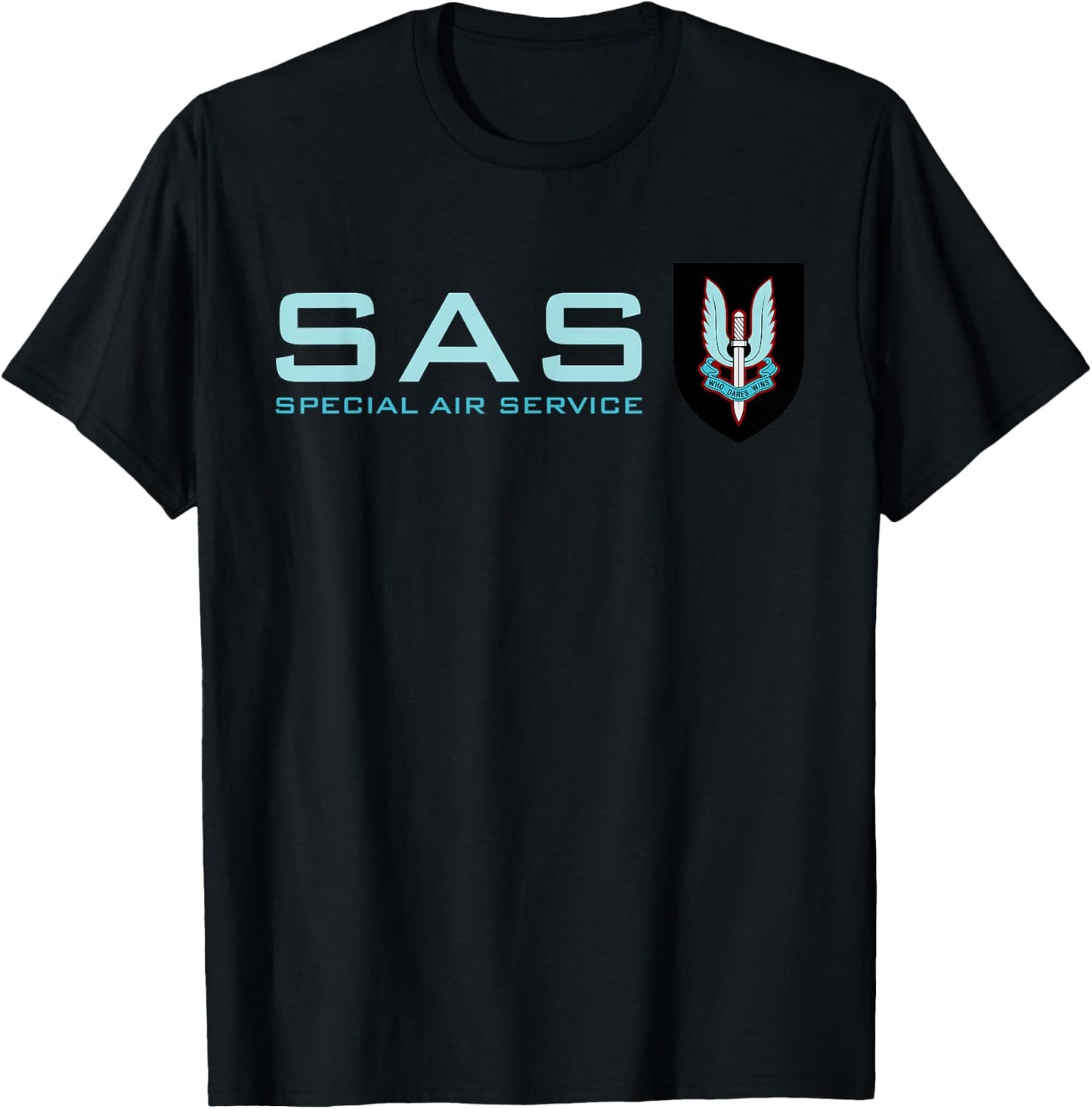Uk Sas Special Air Service British Army Special Forces T-Shirt - T-Shirt | Black