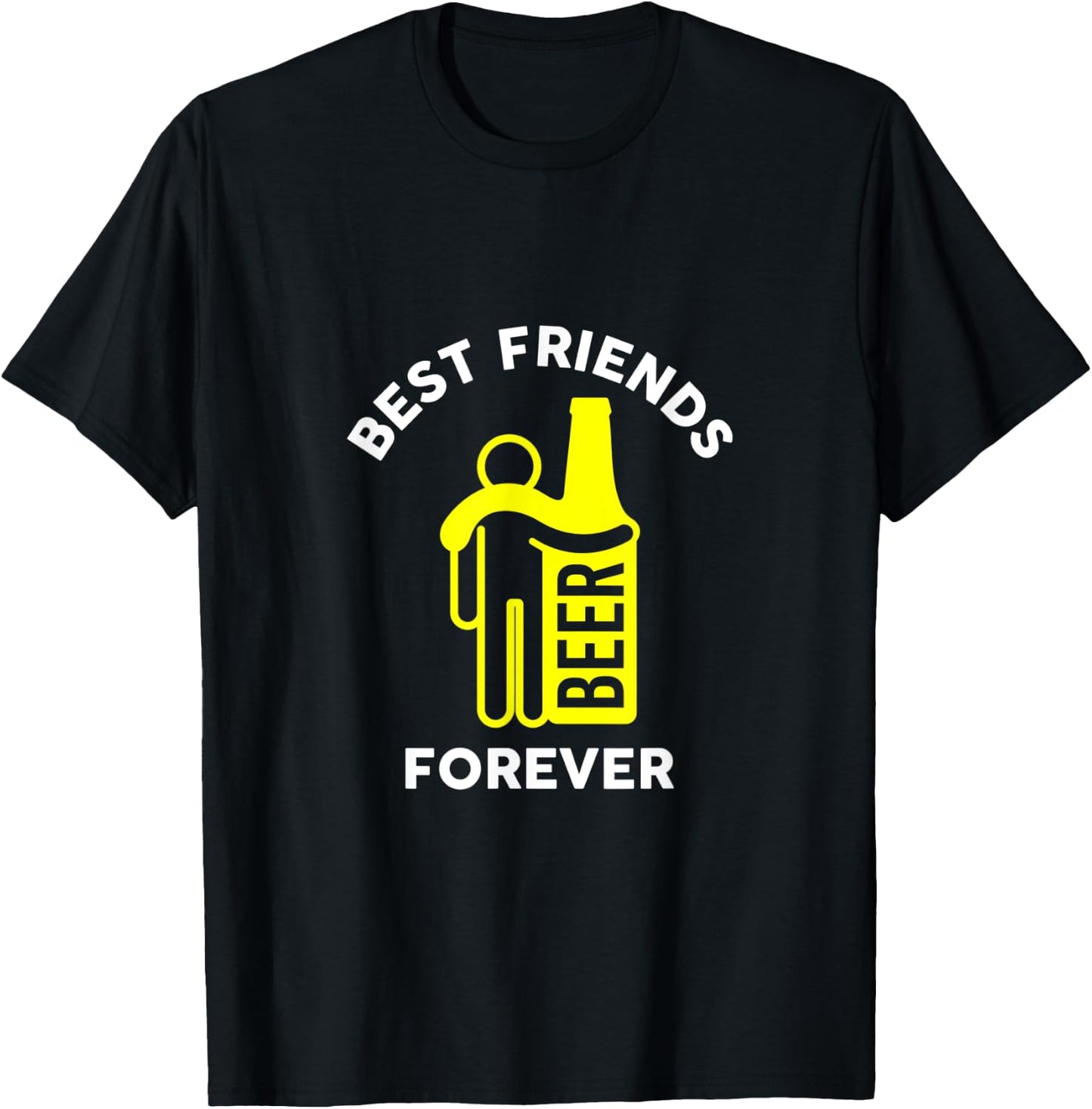 Awesome Beer Lover Best Friends Forever T-Shirt - T-Shirt | Black
