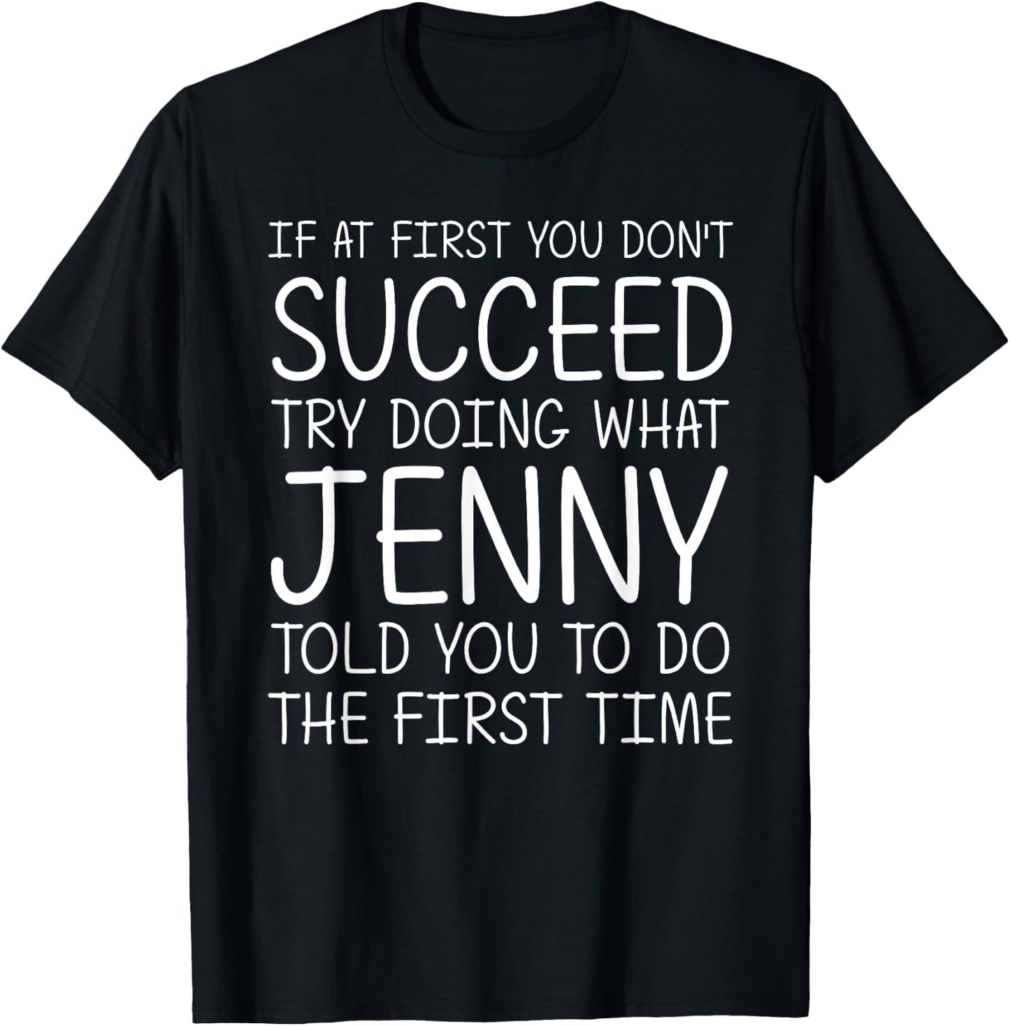 JENNY Gift Name Personalized Birthday Funny Christmas Joke T-Shirt - T-Shirt | Black