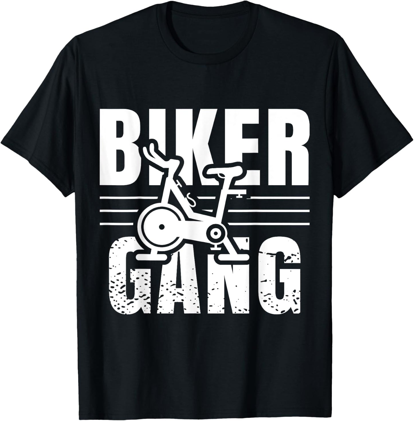 Funny Biker Gang Spin Saying Gym Workout Spinning Class Gift T-Shirt - T-Shirt | Black