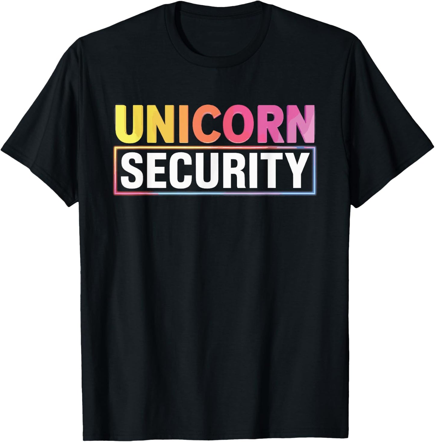 Unicorn Security T-Shirt - T-Shirt | Black